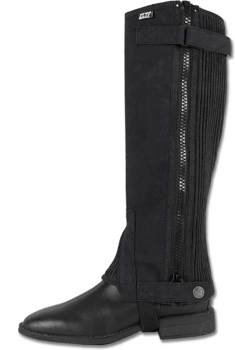 Elt Mini Chaps Daily Zwart - Ruiterkleding - Small 31-33x37 Cm de Waldhausen – photo produit