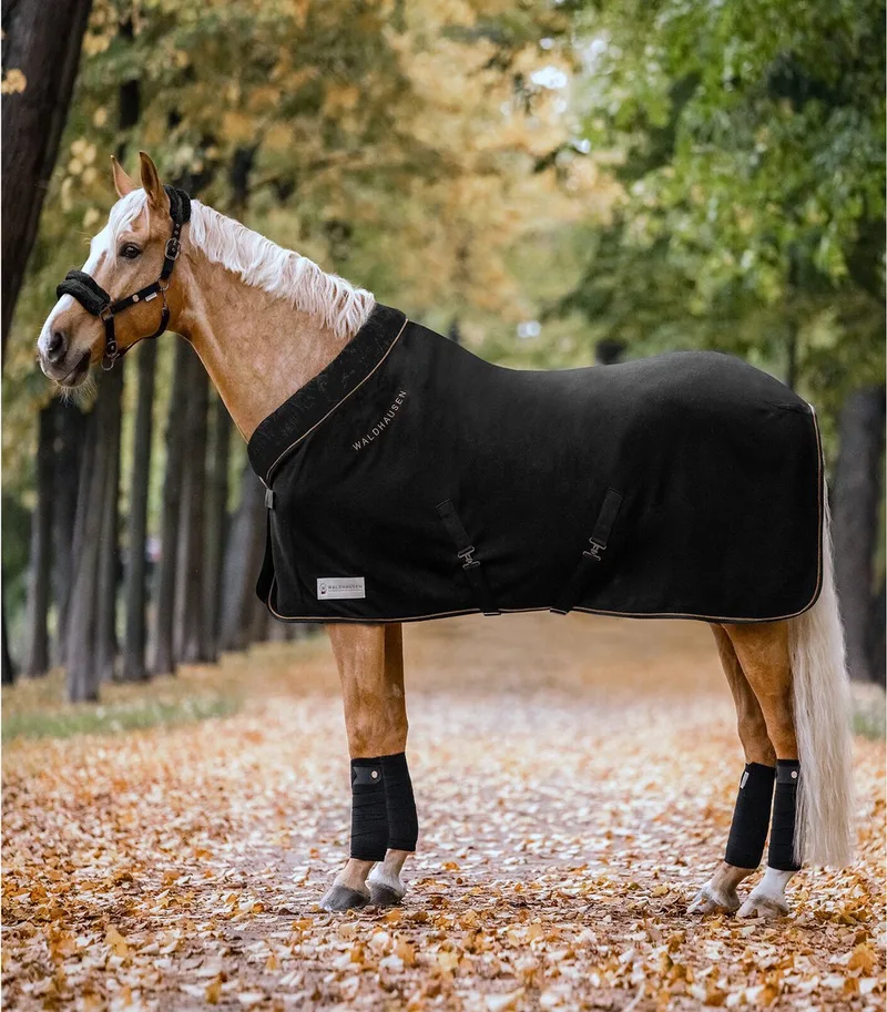 Fleecedeken Modern Rosé 185 de Waldhausen en Noir – photo produit