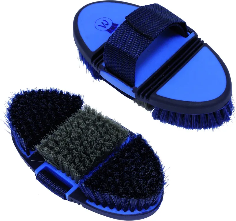 Flexi - Paardenborstel - Azure/Blauw von Waldhausen in Azure – Produktfoto
