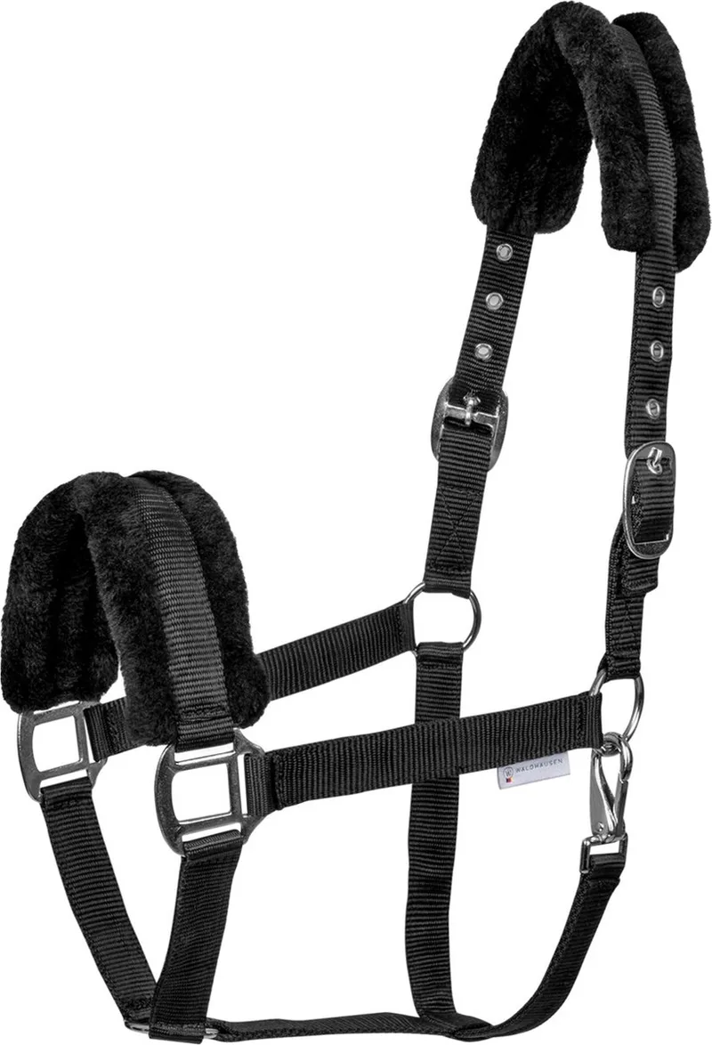 Halster First Zwart - Paardenhalster - Full de Waldhausen en Noir – photo produit
