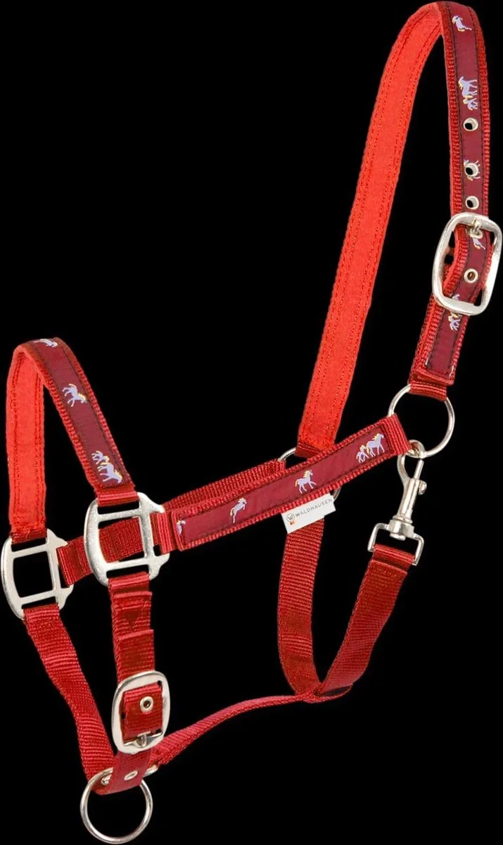 Halster Horsemotif | Full van Waldhausen in Rood – productfoto