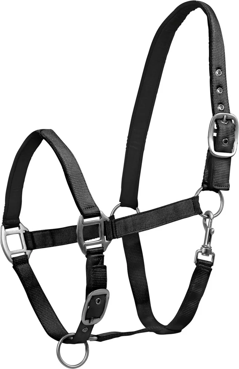 Halster Luxe - Paardenhalster - Pony Luxe de Waldhausen en Noir – photo produit