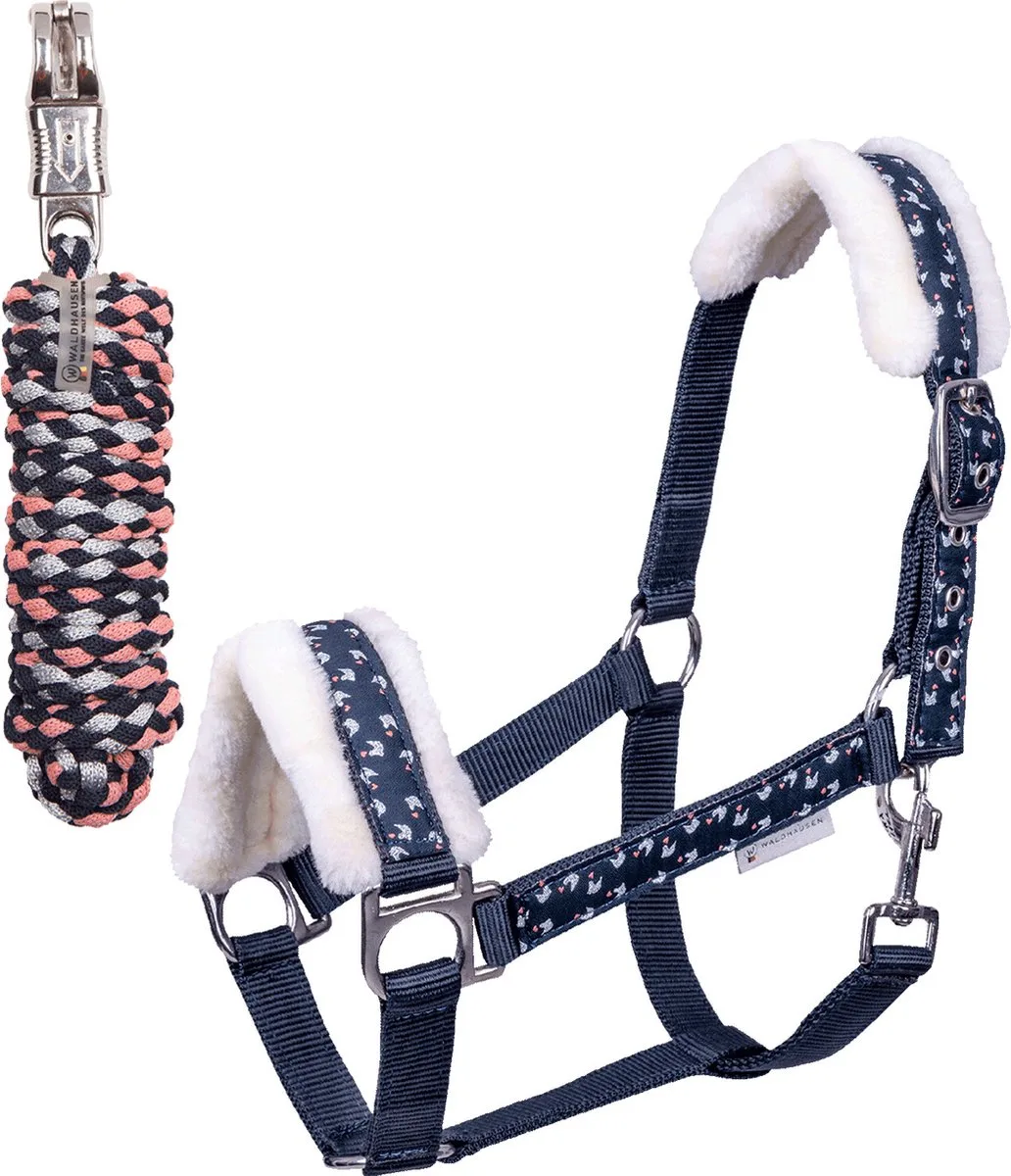 HALSTERSET LUCKY de Waldhausen en Bleu foncé – photo produit