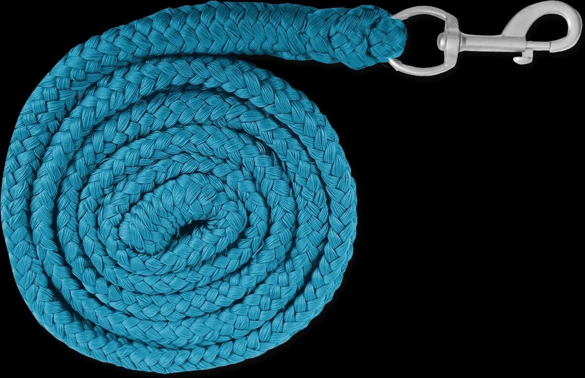 Halstertouw Economic azuur blauw met karabijnhaak van Waldhausen in Azuurblauw – productfoto
