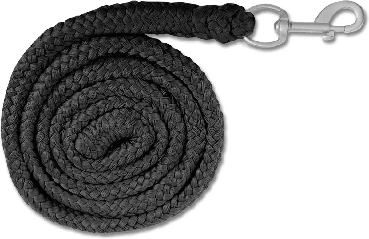 Halstertouw Met Haak 2 m - Paardenhalsterlijn - Dark Navy Met Haak van Waldhausen in Donkerblauw – productfoto