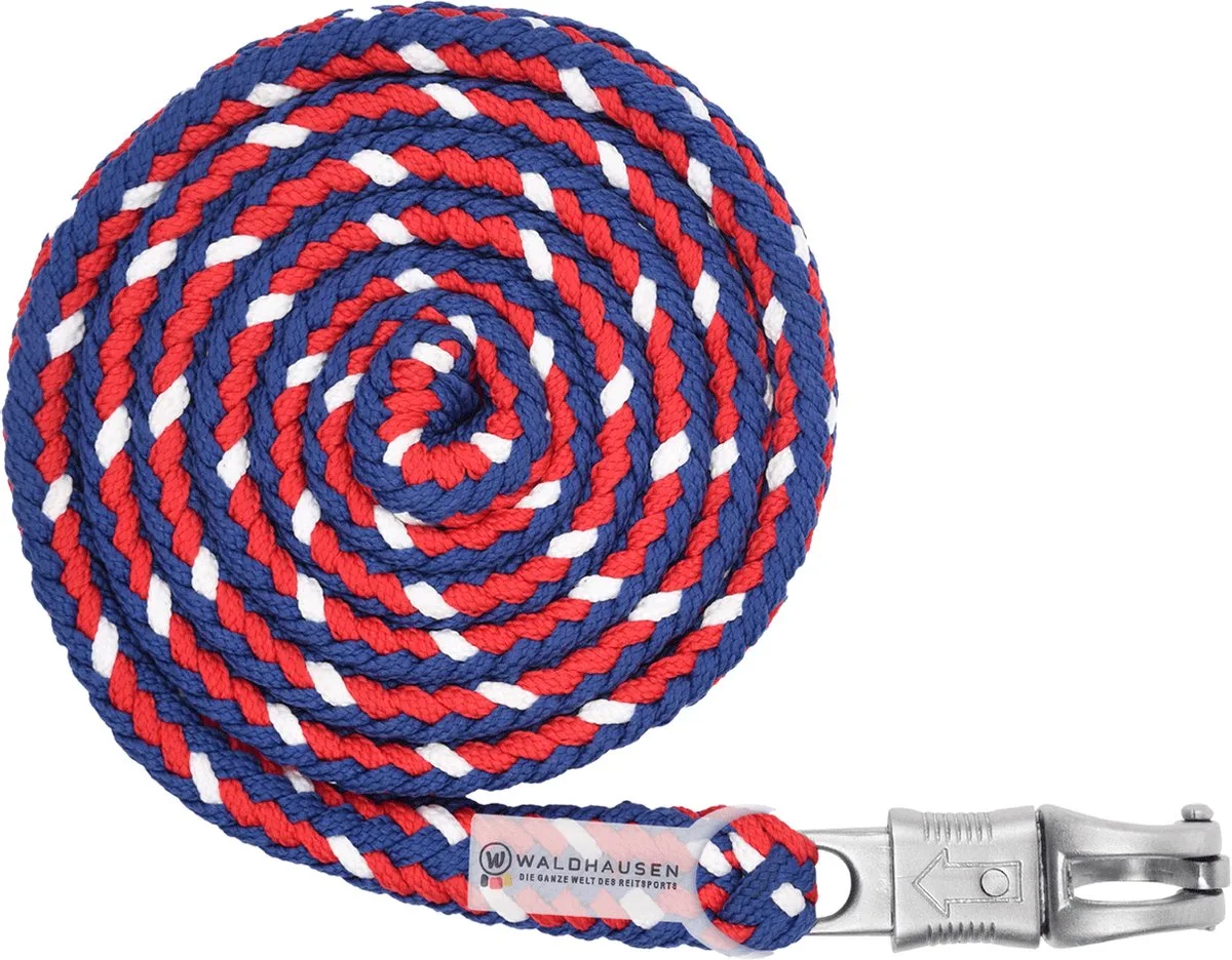 halstertouw plus met paniekhaak by Waldhausen in Red, White, Blue – product photo