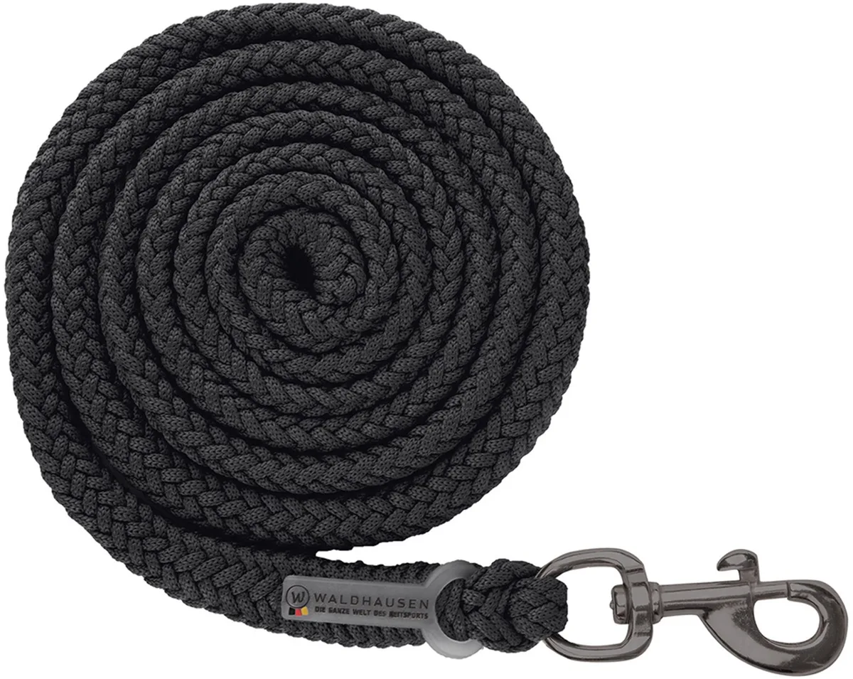 Halstertouw Waldhausen Modern Rosé Met Musketon de Waldhausen en Noir – photo produit