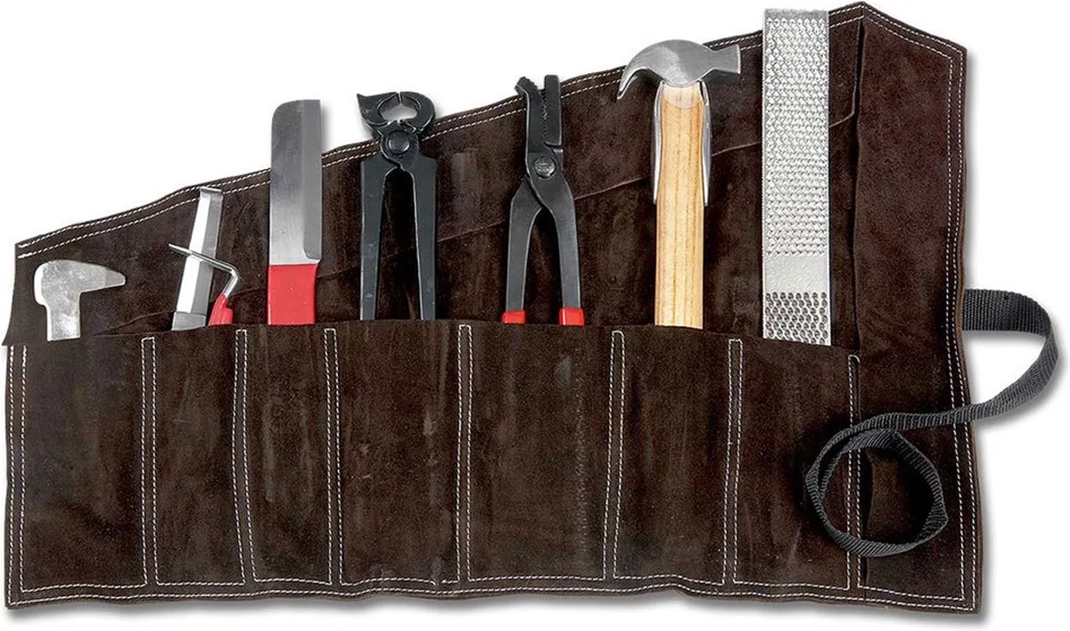 Hoefsmeden Kit Lederen Tas Bruin fra Waldhausen i Sort – produktbillede