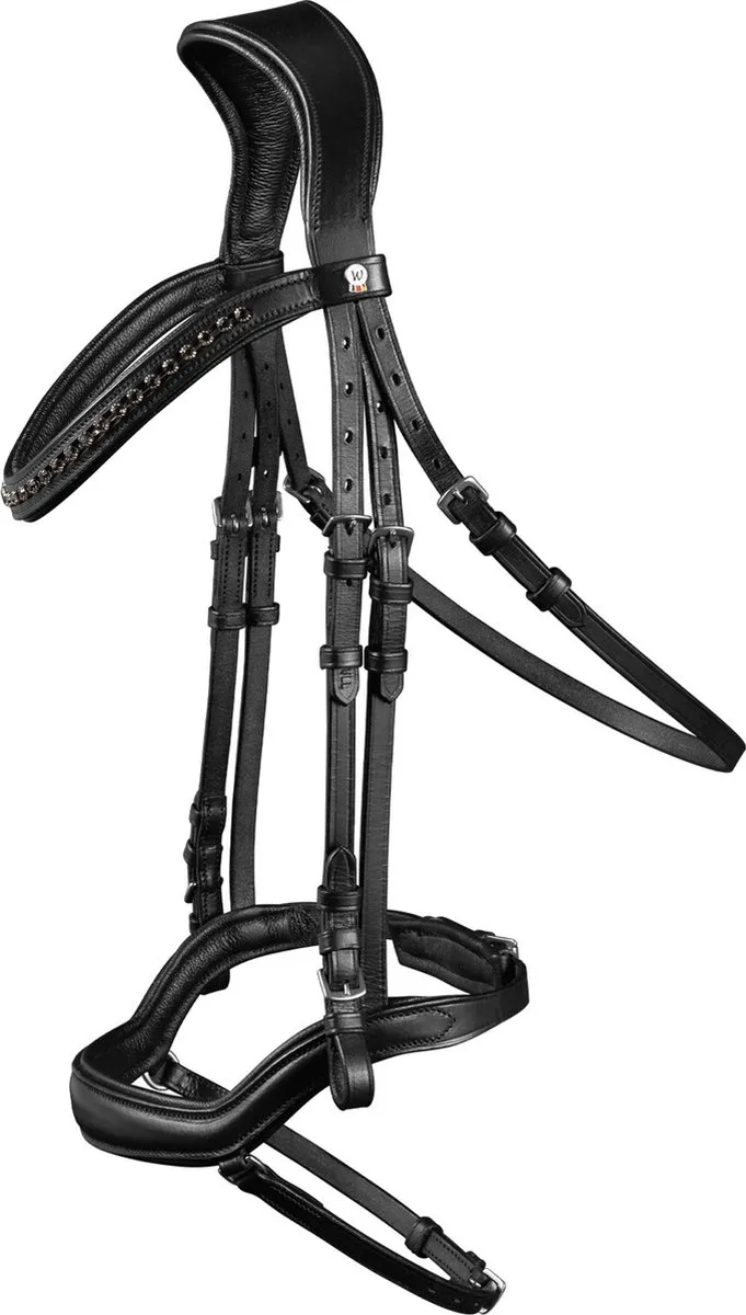 Hoofdstel X-Line New Shape II Cob by Waldhausen in Black – product photo