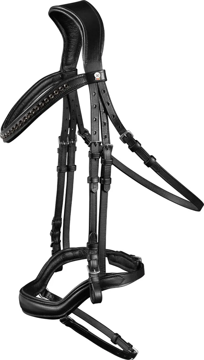 Hoofdstel X-Line New Shape II by Waldhausen in Black – product photo