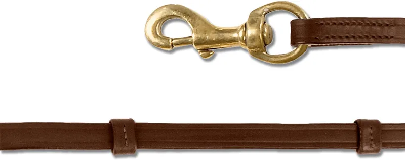 Ijslandse Teugels Met Karabijnhaak - Bijna Uitverkocht! by Waldhausen in Black, Brass – product photo