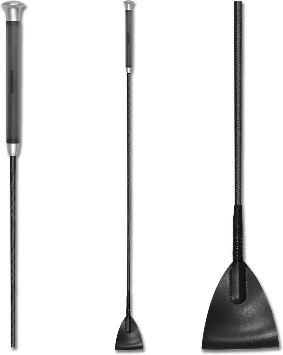 Jumping Whip With Gel Grip från Waldhausen i Svart – produktbild