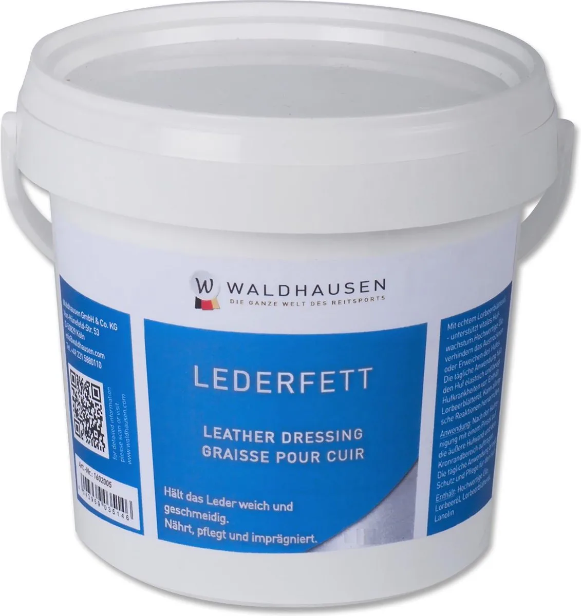 Kleurloos Ledervet 500 Ml - Bijna Uitverkocht! by Waldhausen in White – product photo