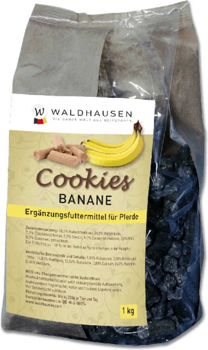 Koekjes Paardensnoepjes - Banaan - 1 kg by Waldhausen – product photo