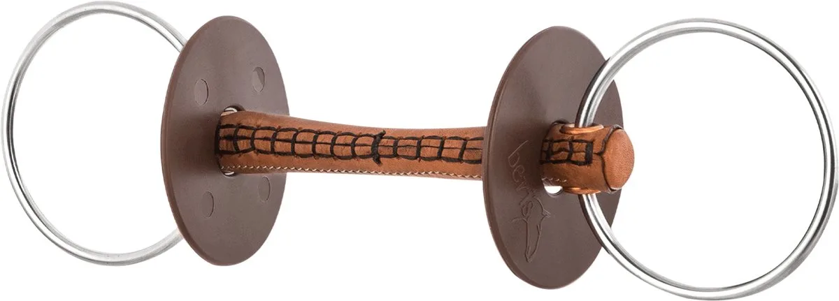 Losse Ring Bustrens Met Leren Mondstuk, Ring 7,5 Cm - Bijna Uitverkocht! fra Waldhausen i Soft – produktbillede