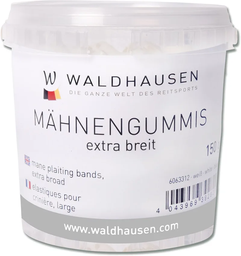 Magic Braids extra breed wit | Paardenborstel by Waldhausen – product photo