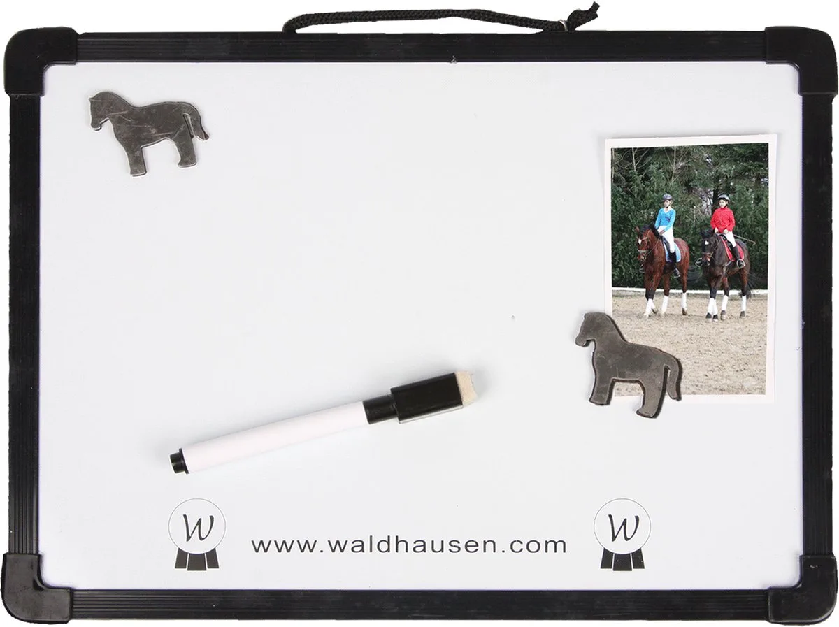 Magnetic Stable Noticeboard, Incl. Marker de Waldhausen en Blanc – photo produit