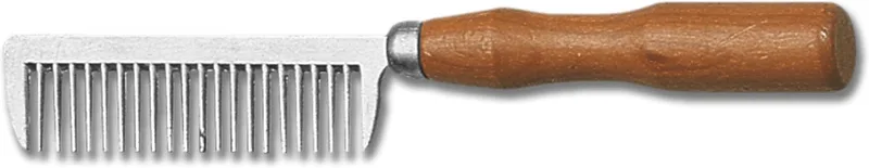 manenkam met houten handvat 18,5 cm de Waldhausen en Marron, Argent – photo produit