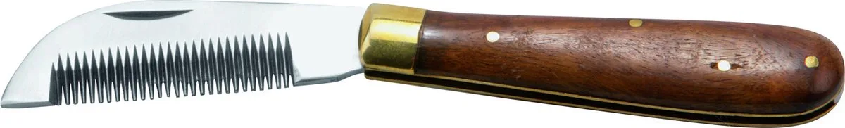 Manentrimmes Inklapbaar - Paardenverzorging - 18 cm Inklapbaar von Waldhausen in Braun – Produktfoto