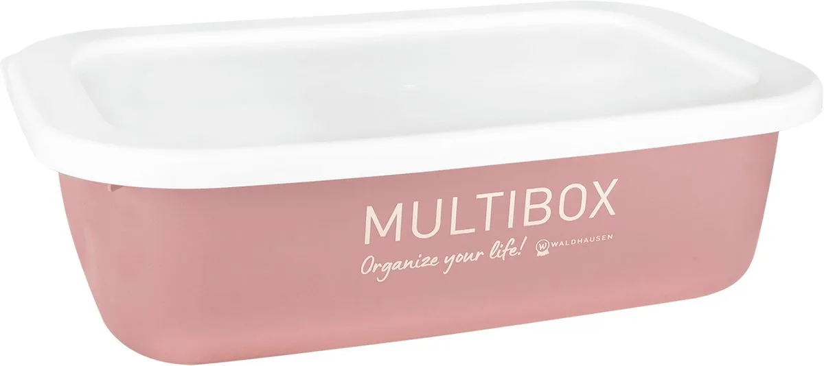 Multibox & Organiseer je leven met deksel - Roze fra Waldhausen i Linnea pink – produktbillede