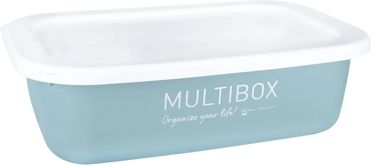 Multibox & Organize your life met deksel - Turquoise de Waldhausen en Bleu clair – photo produit
