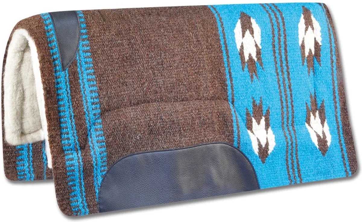 Outdoordeken Premium Fleece by Waldhausen in Brown, Turquoise – product photo