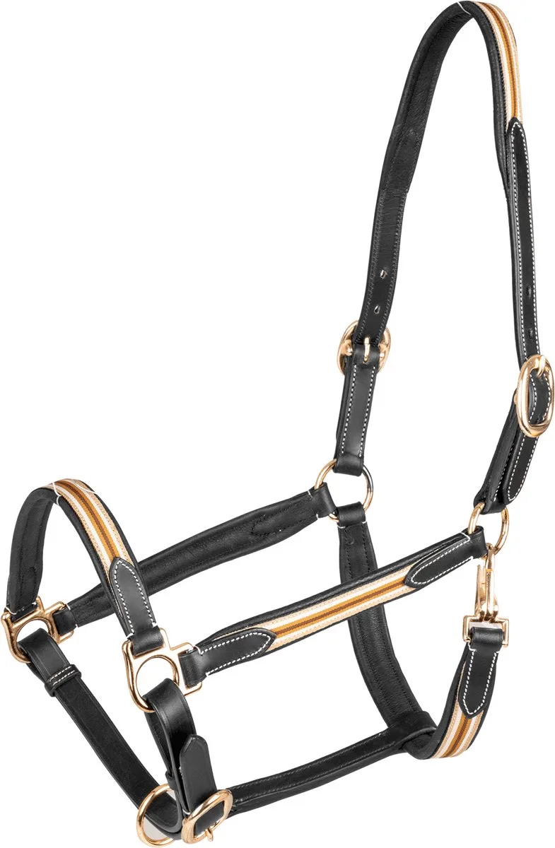 Oxford Leren Halster Zwart - Bijna Uitverkocht! | Full by Waldhausen in Beige – product photo