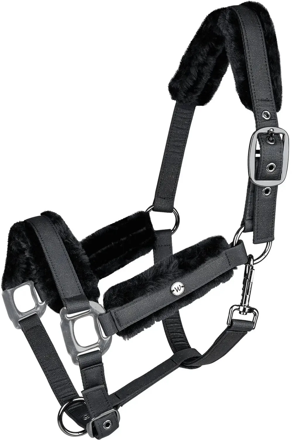 Paardenhalster met bont Waldhausen Phoenix de Waldhausen en Noir – photo produit