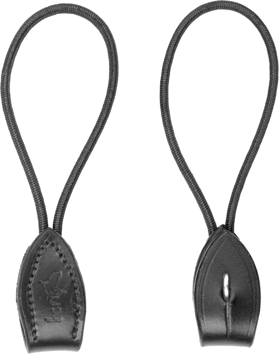 Pelhamriempjes Van Leer, Kort, Paar - Bijna Uitverkocht! by Waldhausen in Black – product photo