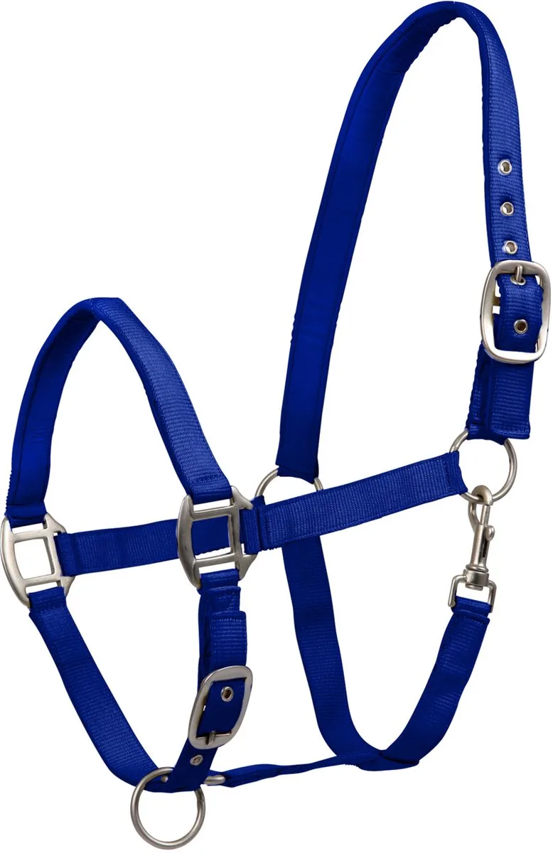 Perlon Satin - Paardenhalster - Full de Waldhausen en Bleu foncé – photo produit