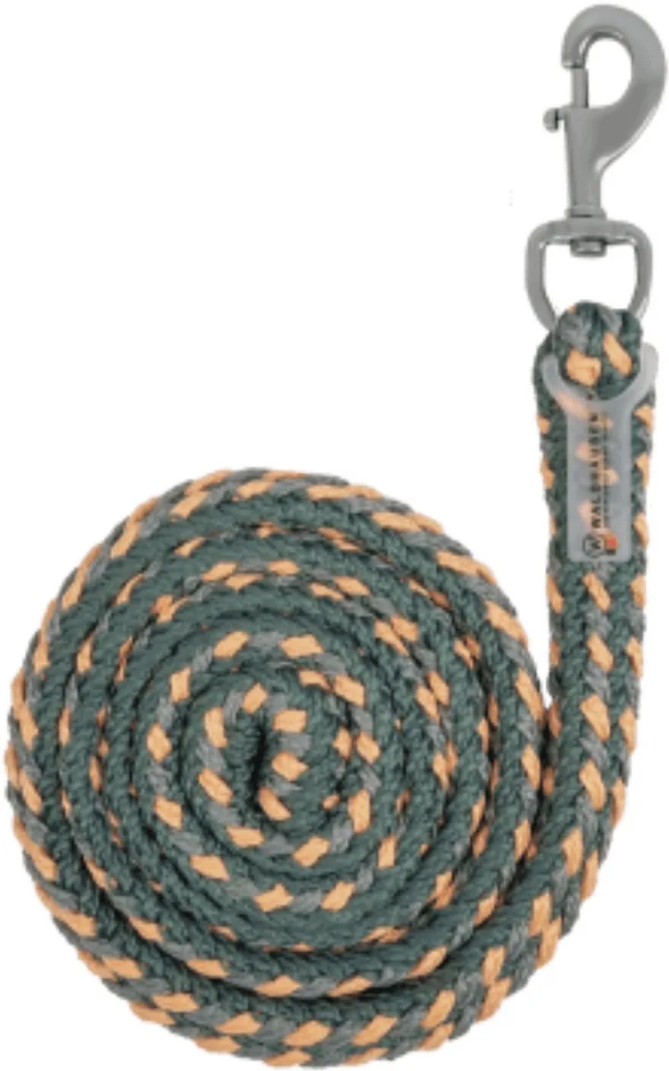 Plus Teugel Met Musketonhaak - Bijna Uitverkocht! de Waldhausen en Pine green, Peach, Chrome grey – photo produit