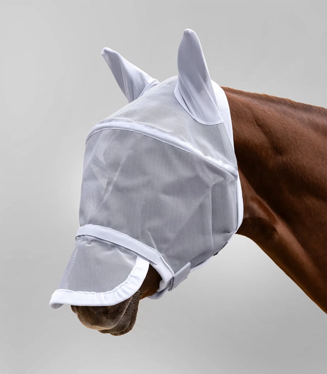 PREMIUM SPACE VLIEGENMASKER MET OREN- EN NEUSBESCHERMING Grijs van Waldhausen – productfoto