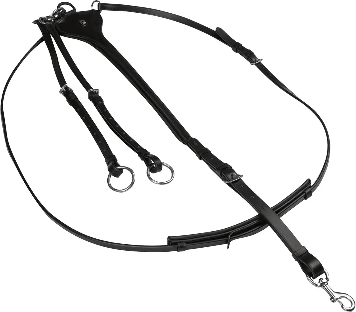 Professionele X Lijn Martingaal - Bijna Uitverkocht! by Waldhausen in Black – product photo
