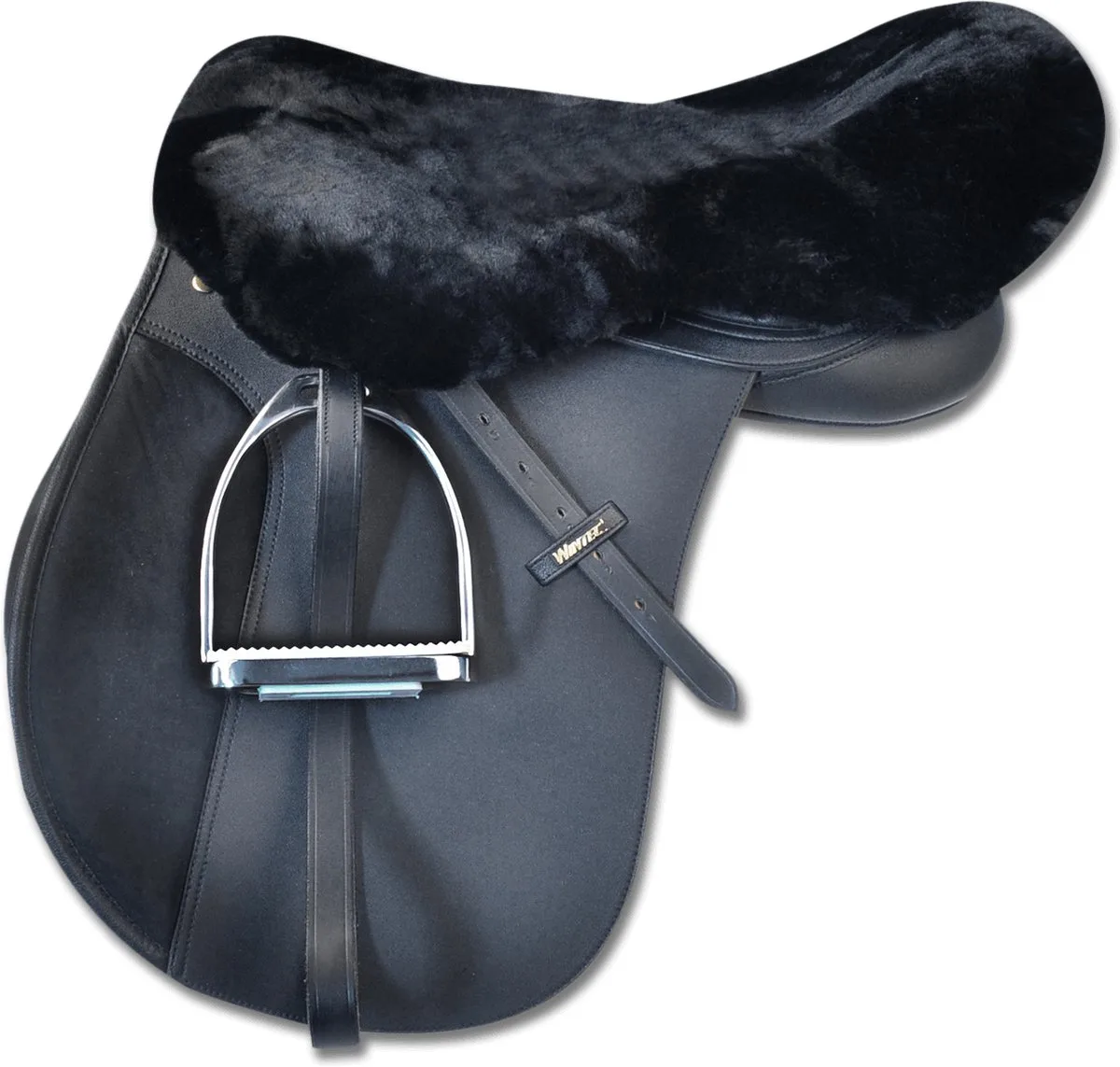 Real Lambskin Zadelhoes Zwart de Waldhausen en Noir – photo produit