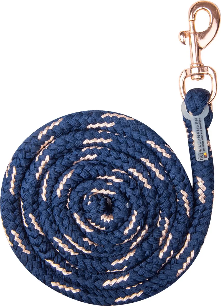 Rosékleurige Leadrope Met Musketonhaak - Bijna Uitverkocht! de Waldhausen en Night blue – photo produit