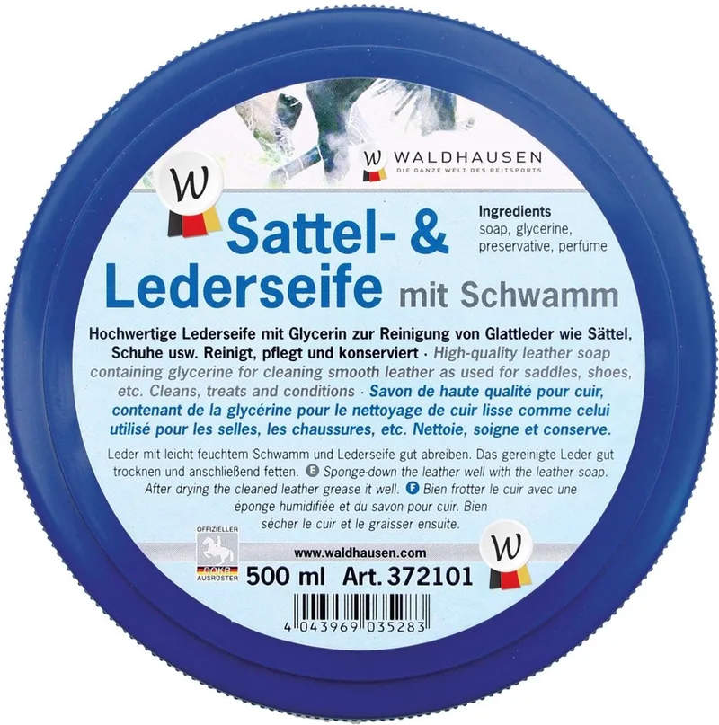 Saddle & Leather Soap In A Tin, 500 Ml by Waldhausen in Transparent – product photo