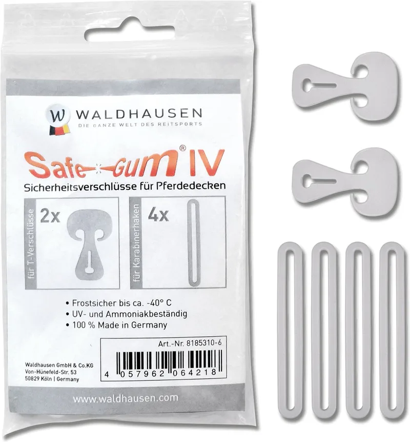 Safe Gum Set Van 6 Peesbeschermers - Bijna Uitverkocht! de Waldhausen en Silver grey – photo produit