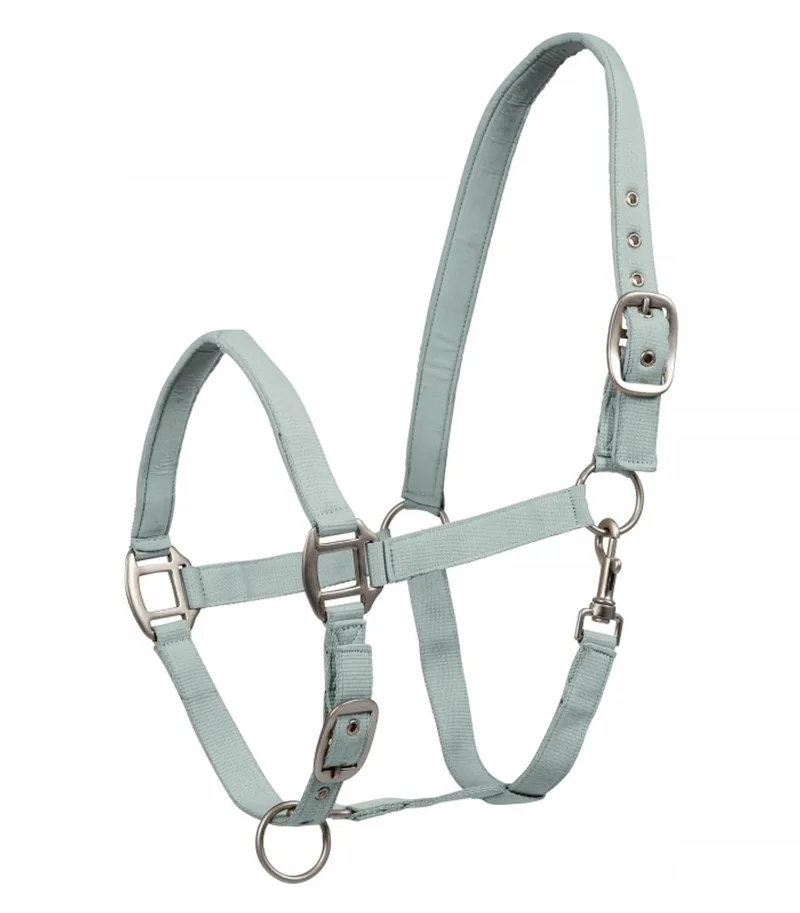 Satin Halster X-Full Zilverblauw - Zacht & Verstelbaar by Waldhausen in Silver blue – product photo