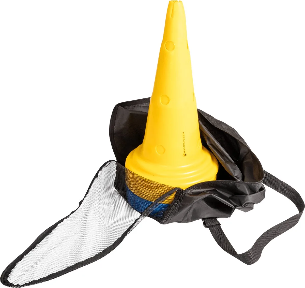Set Van 8 Xl Trainingskegels Inclusief Draagtas (hoogte 50 C - Bijna Uitverkocht! de Waldhausen en Bleu, Jaune – photo produit