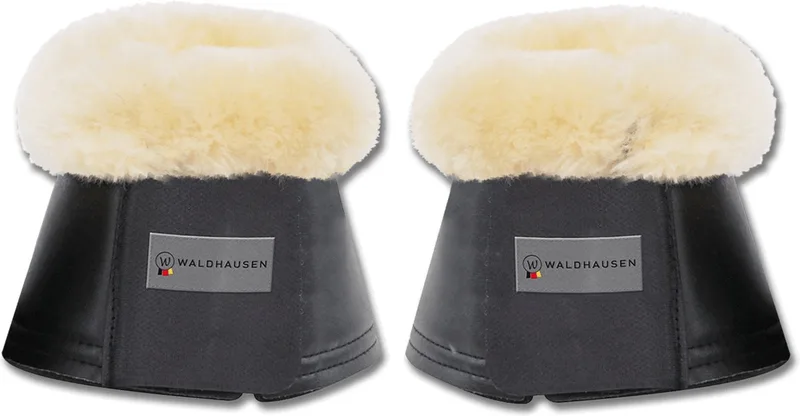 Springschoenen zwart met lamsbont maat M fra Waldhausen i Sort – produktbillede
