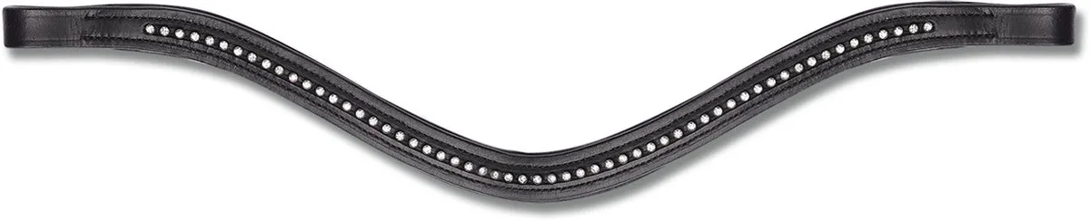 STAR Browband Diamond, Curved | Full från Waldhausen i Svart – produktbild
