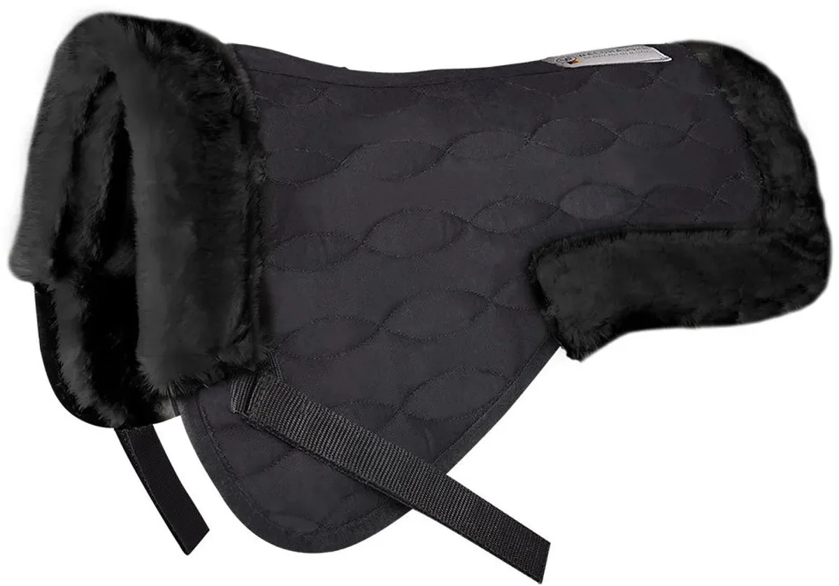 Synthetic Lambskin Halve Pad Zwart Pony de Waldhausen en Noir – photo produit