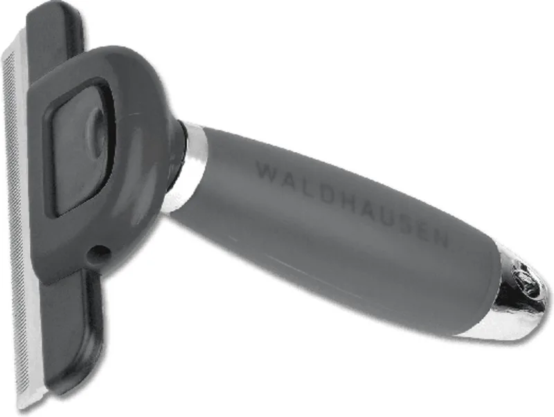 Vacht Roskam 13.5x10 cm - Paardenverzorging - Met Gelgrip by Waldhausen in Black – product photo