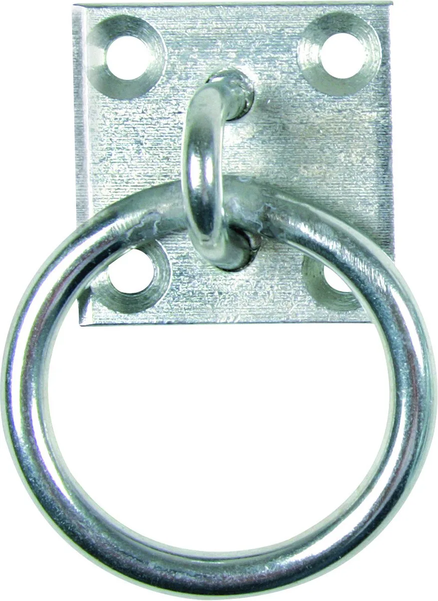 Vastzetrring Muurplaat - Stalbenodigdheden - Ø6.5x5x5 cm Metaal van Waldhausen in Chroom – productfoto