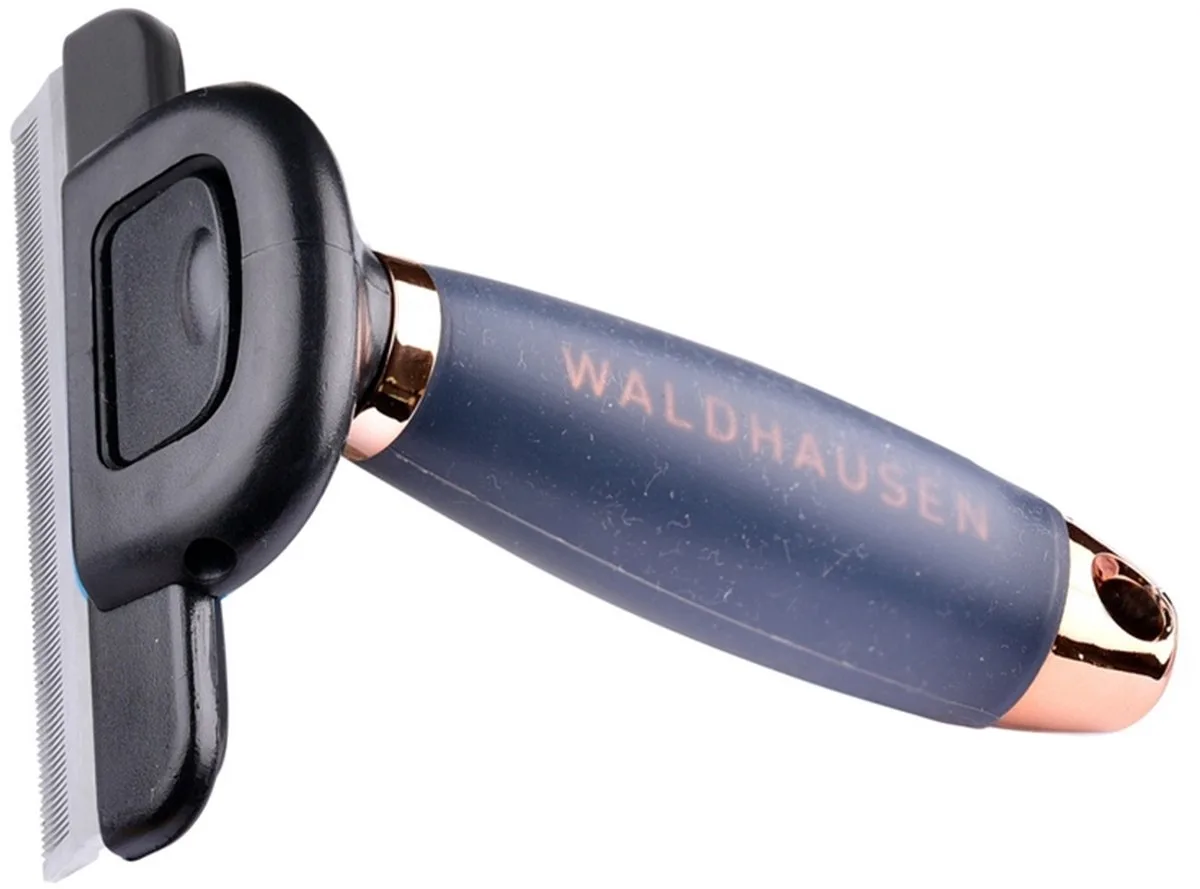 Verhaarborstel met gelgrip L från Waldhausen i Zwart-roségoud – produktbild