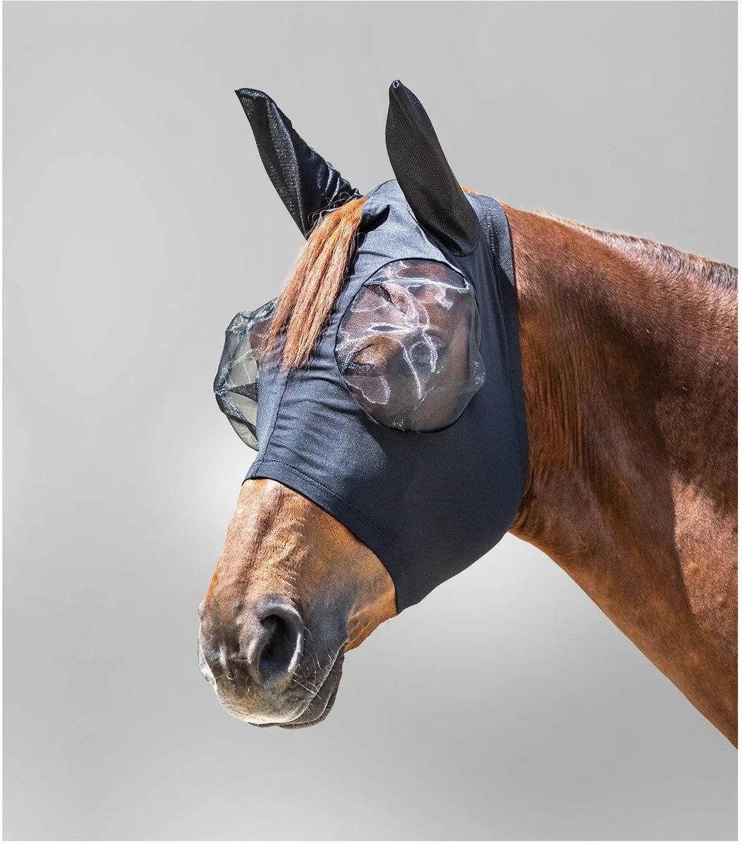 Vliegenmasker Puck - Anti insect - Zwart Shet fra Waldhausen – produktbillede
