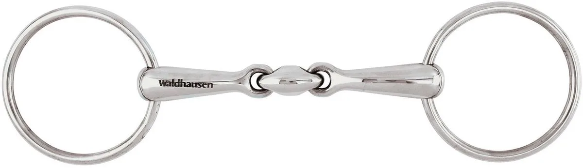 Watertrens Bit Dubbel gebroken - 7x2.2 x 14.5 cm fra Waldhausen – produktbillede