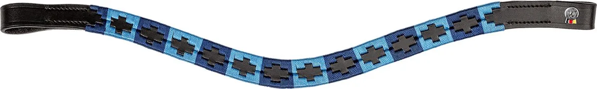 X Line Frontriem Polo, Zwart - Bijna Uitverkocht! de Waldhausen en Bleu, Bleu clair – photo produit