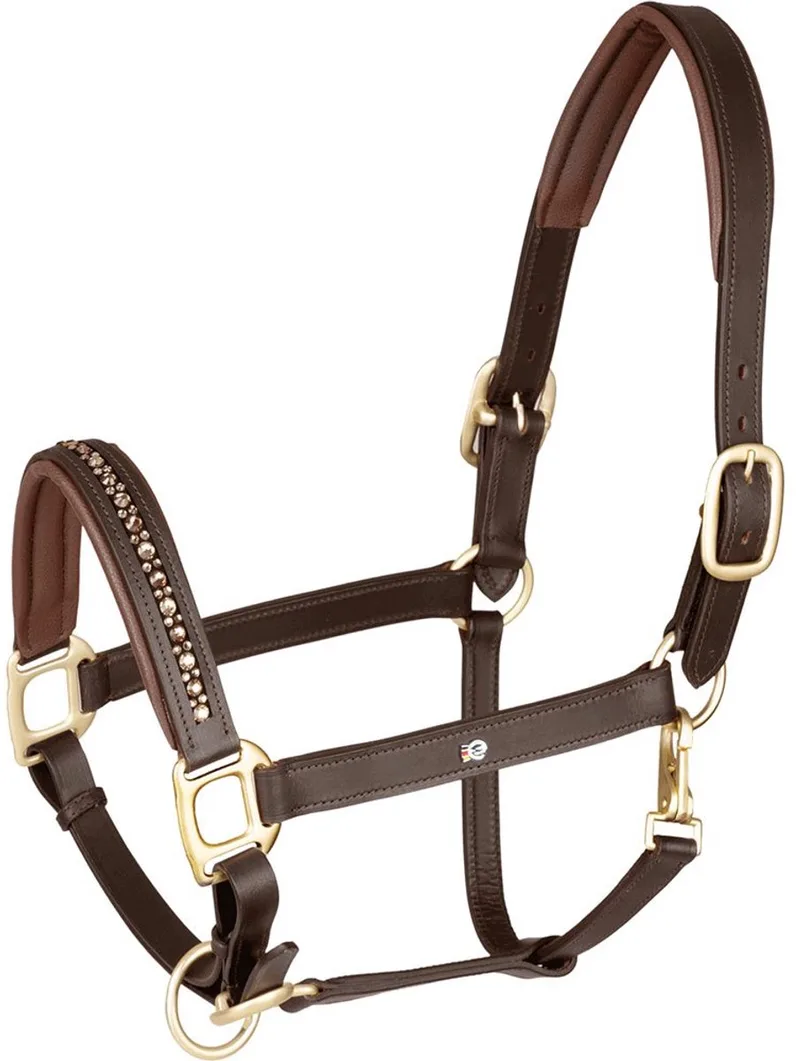 X-Line leren Halster Crystal - Cob by Waldhausen in Brown – product photo