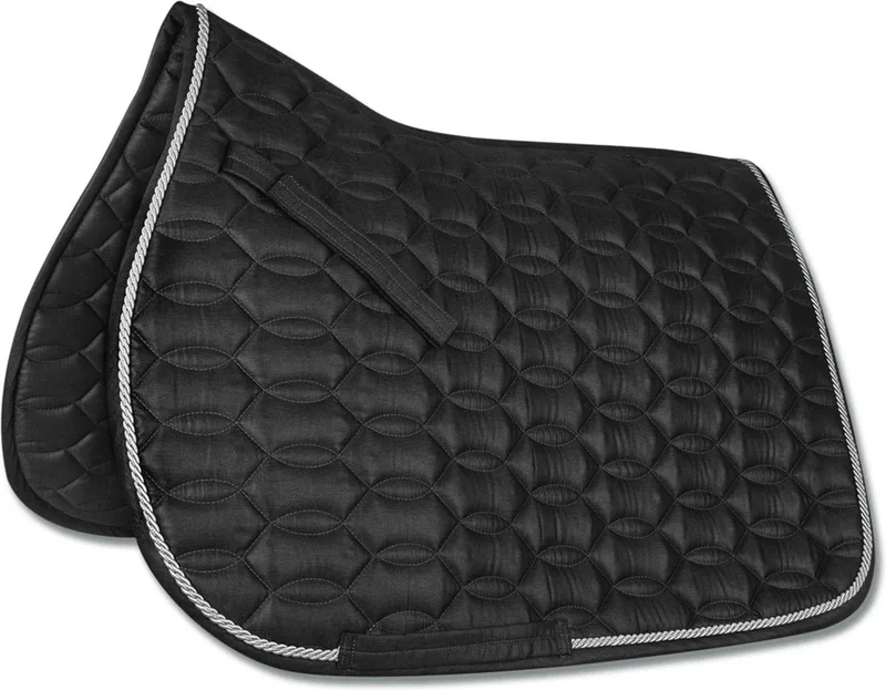 Zadeldek Ancona Zwart - Rijbenodigdheden - 60x47x68.5 cm von Waldhausen in Schwarz, Silber – Produktfoto